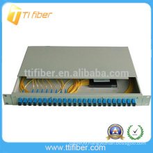 Fiber optic splitter PLC patch panel